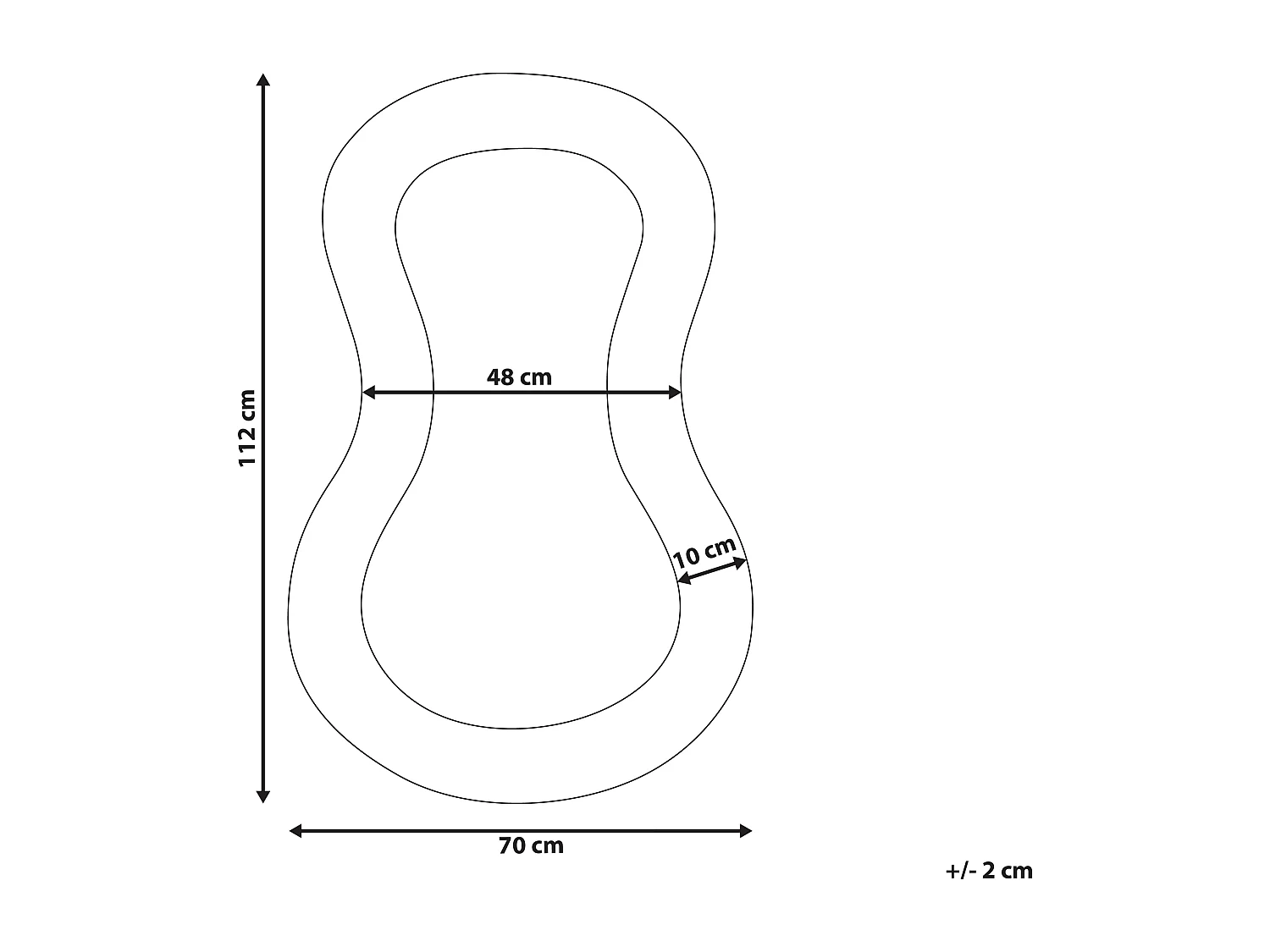Miroir PLANCHEZ 70 cm 112 cm Bouclé Rose