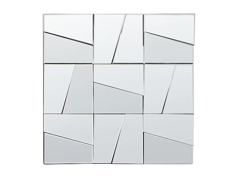 Wandspiegel ANCEMONT 80 cm 80 cm Silber