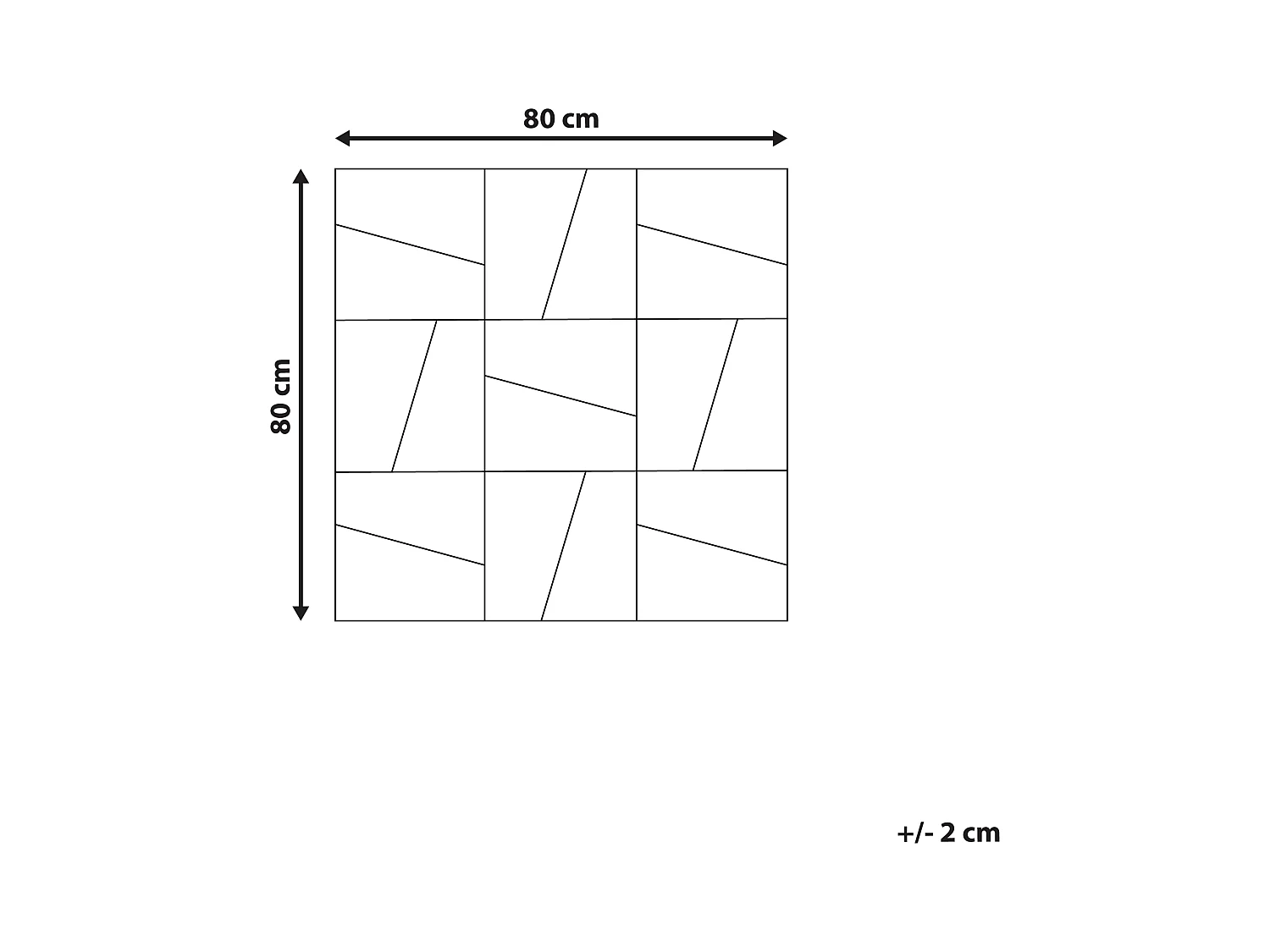 Wandspiegel ANCEMONT 80 cm 80 cm Zilver