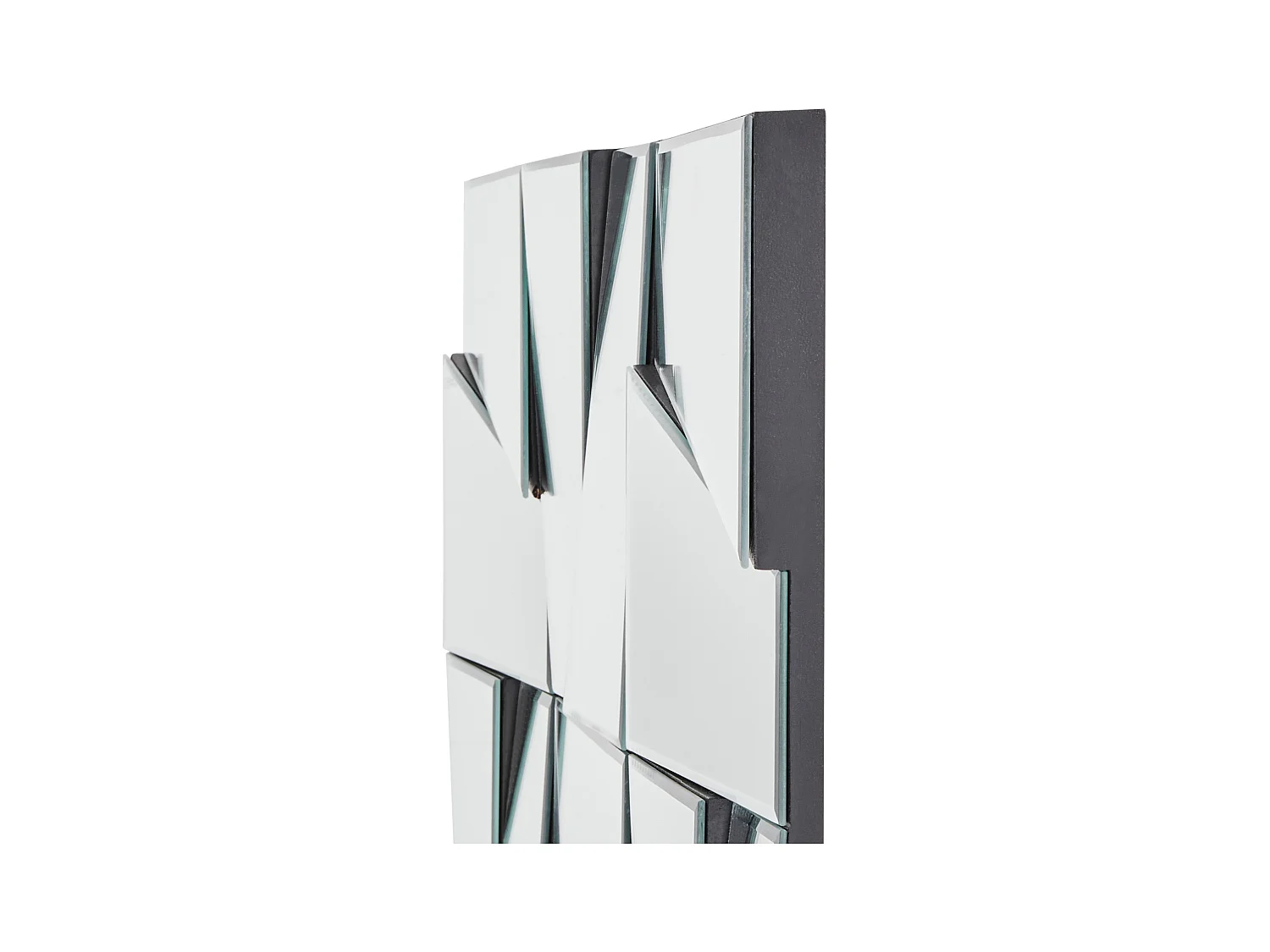 Wandspiegel ANCEMONT 80 cm 80 cm Zilver