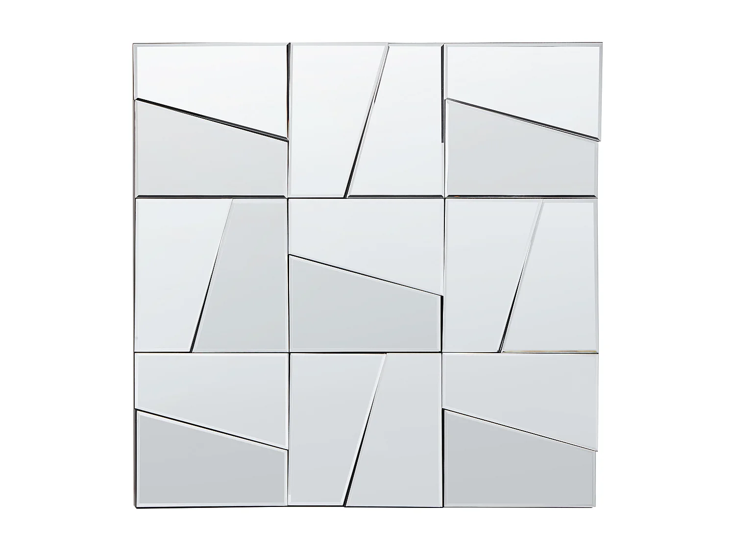 Wandspiegel ANCEMONT 80 cm 80 cm Zilver