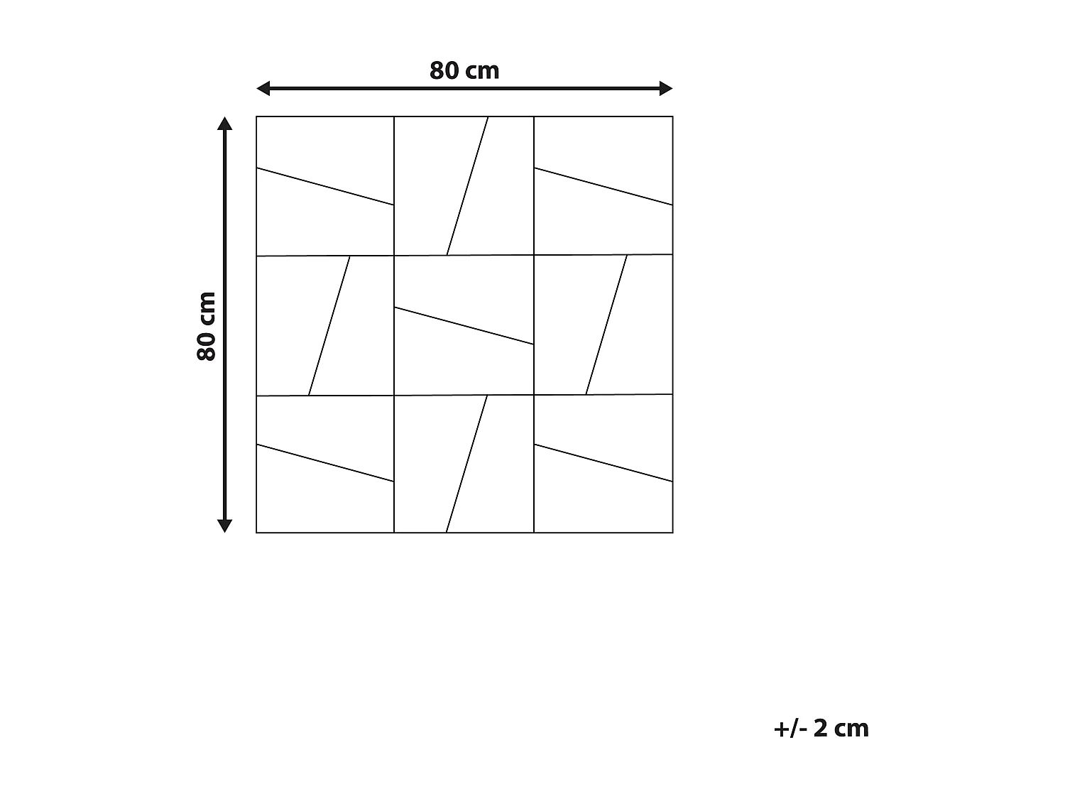Lustro ścienne ANCEMONT 80 cm 80 cm Srebrny