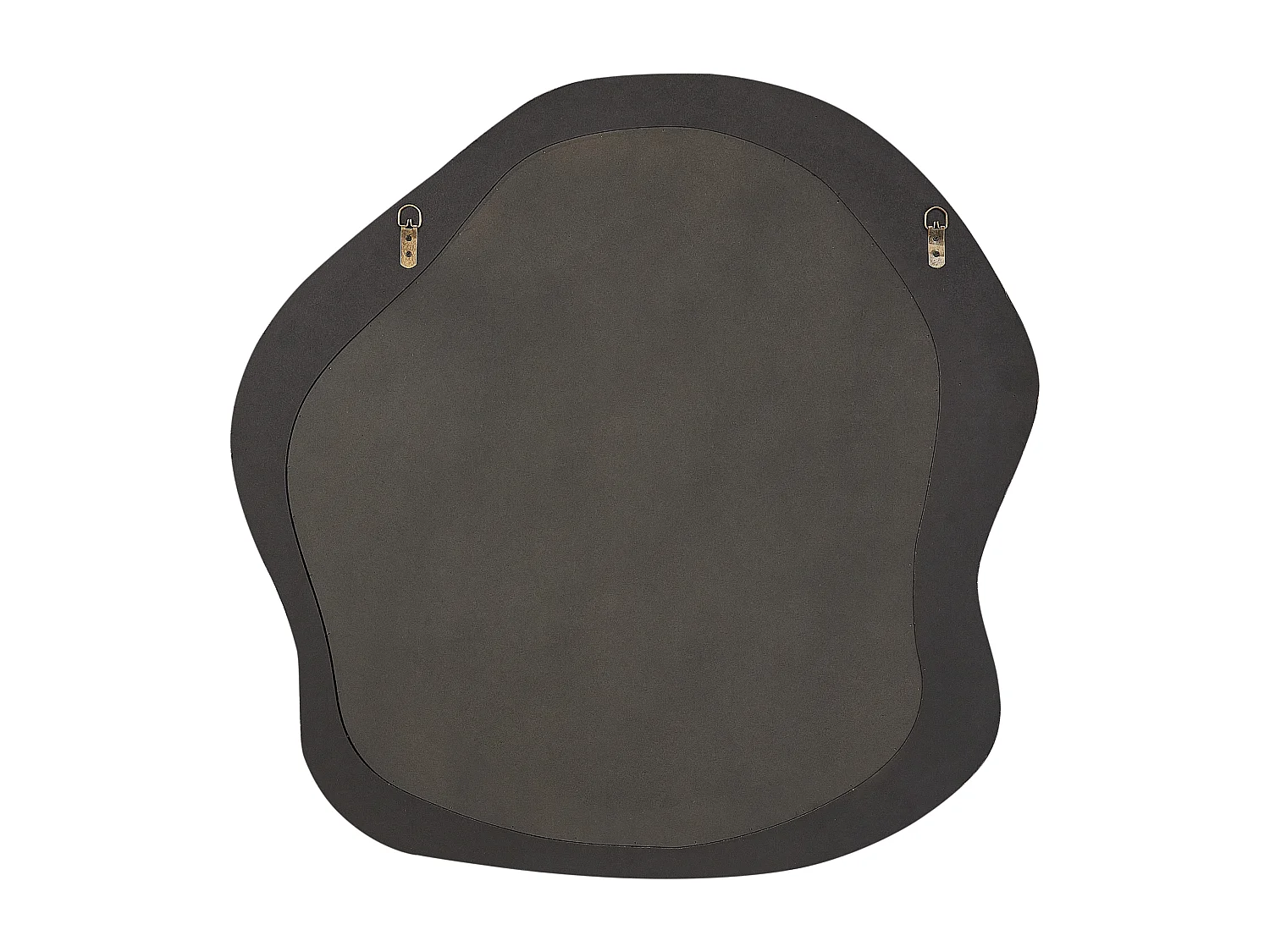 Lustro ścienne BLISMES 79 cm 80 cm Boucle Brązowy