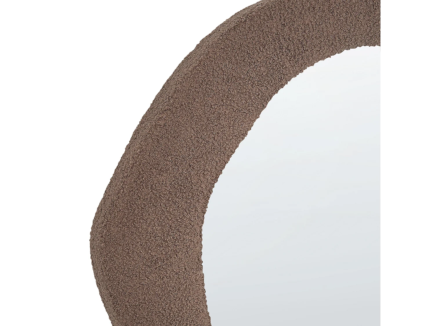 Specchio BLISMES 79 cm 80 cm Bouclé Marrone