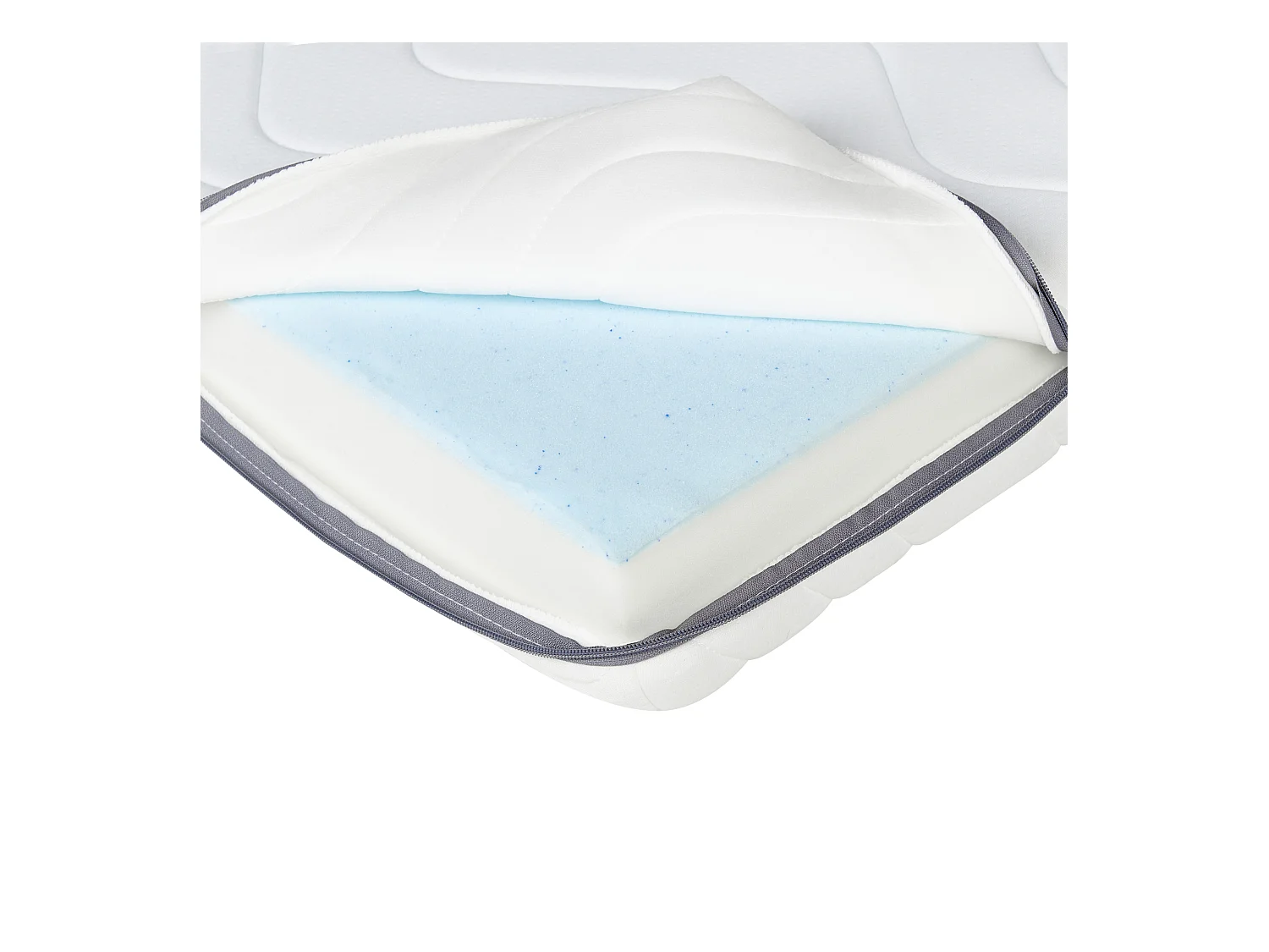 Memory-Schaummatratze mittel 80 x 200 cm abnehmbarer Bezug PETITE