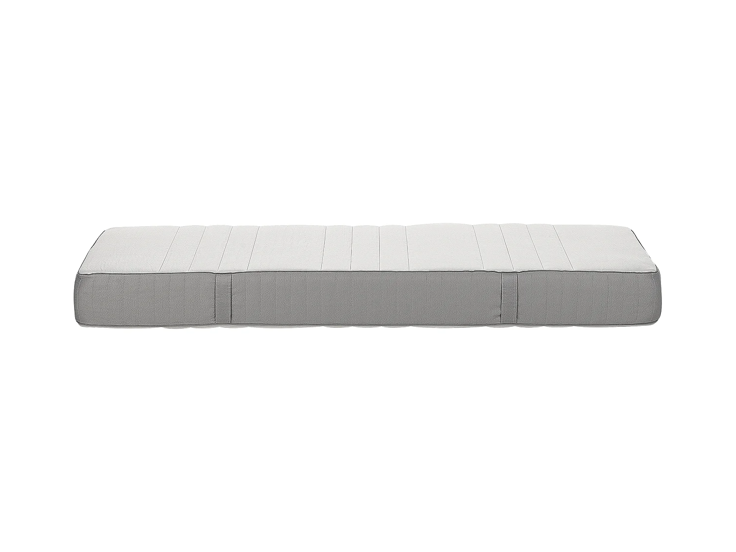 7 Zonen Memory Schaummatratze 80x200 cm mittel abnehmbarer Bezug grau/weiß Fancy