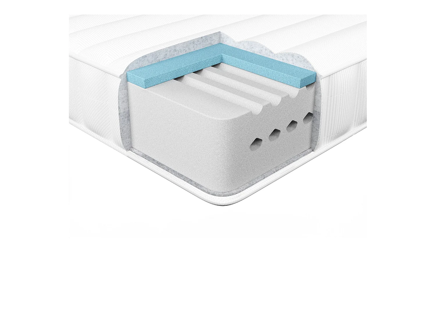 Matelas en mousse à mémoire de forme en gel HAPPINESS H3/4 Ferme 90 x 200 cm