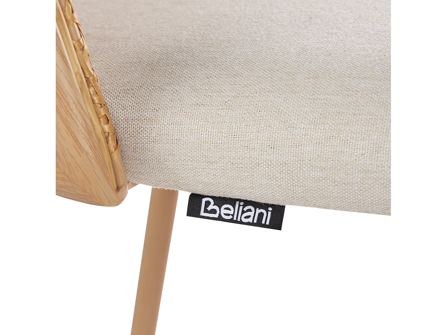 Lot de 2 chaises de bar CORNELL Métal Marron clair