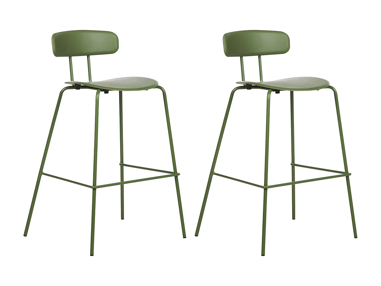 Set van 2 barstoelen SIBLEY Groen