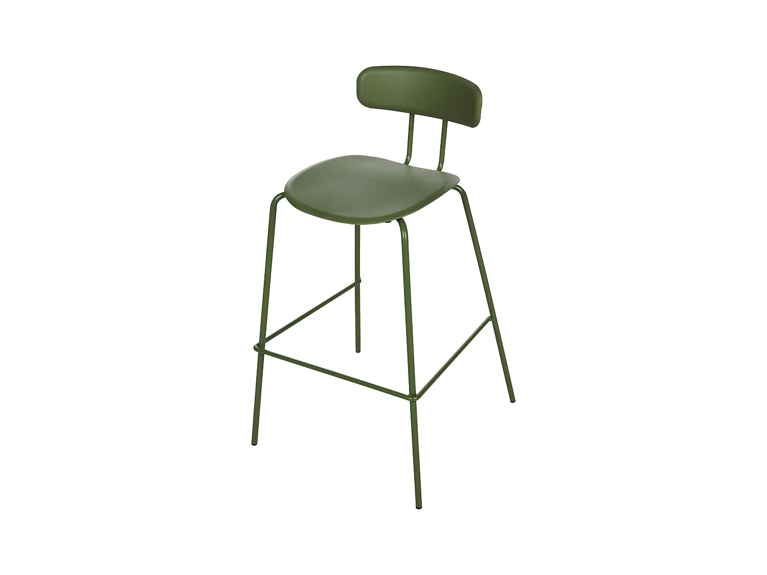 Lot de 2 chaises de bar SIBLEY Vert