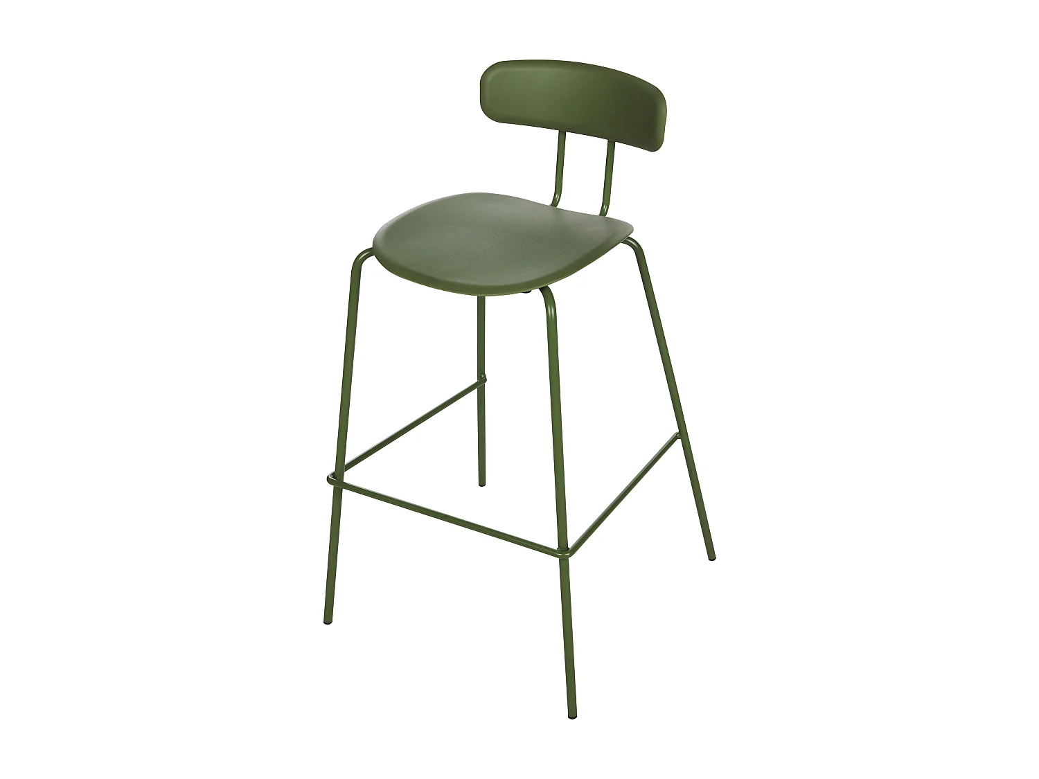 Set di 2 sedie alte SIBLEY Verde