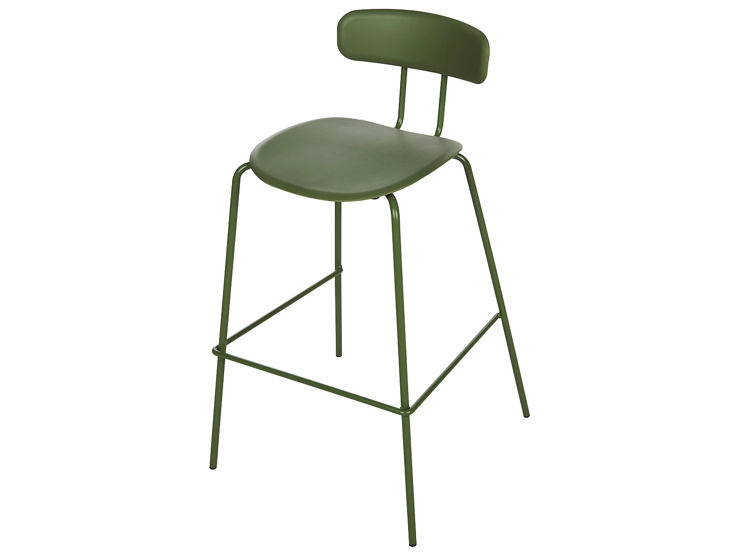 Set of 2 Bar Chairs SIBLEY Green