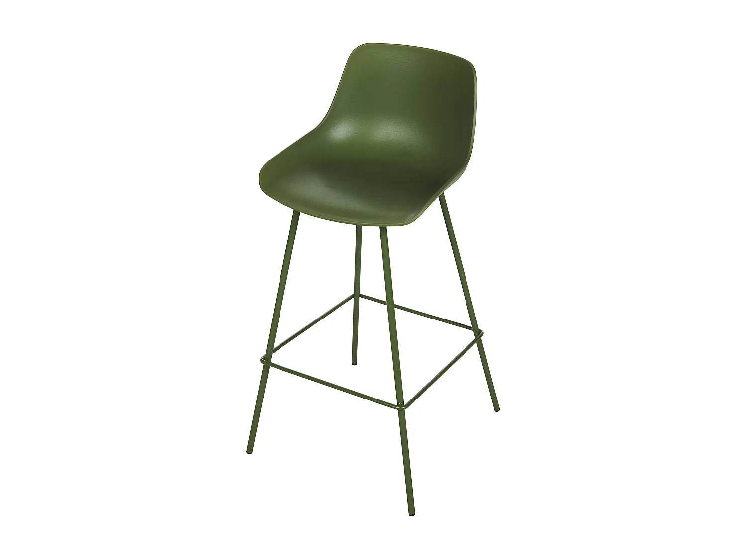 Lot de 2 chaises de bar EMMET Vert