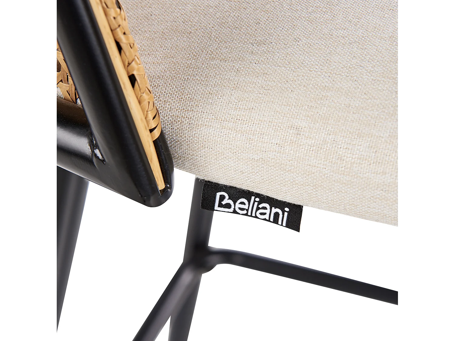 Zestaw 2 krzeseł barowych CORNELL Metal Czarny