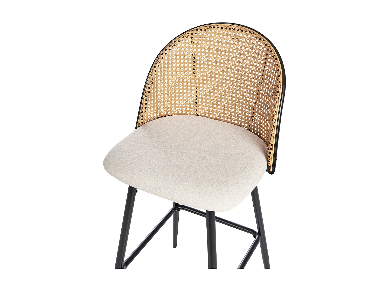 Set van 2 barstoelen CORNELL Metaal Zwart