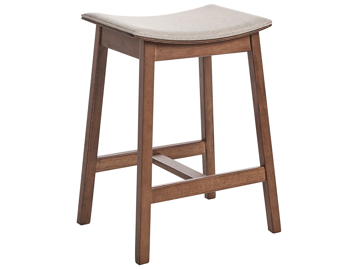 Lot de 2 tabourets de bar DIXON Bois Beige
