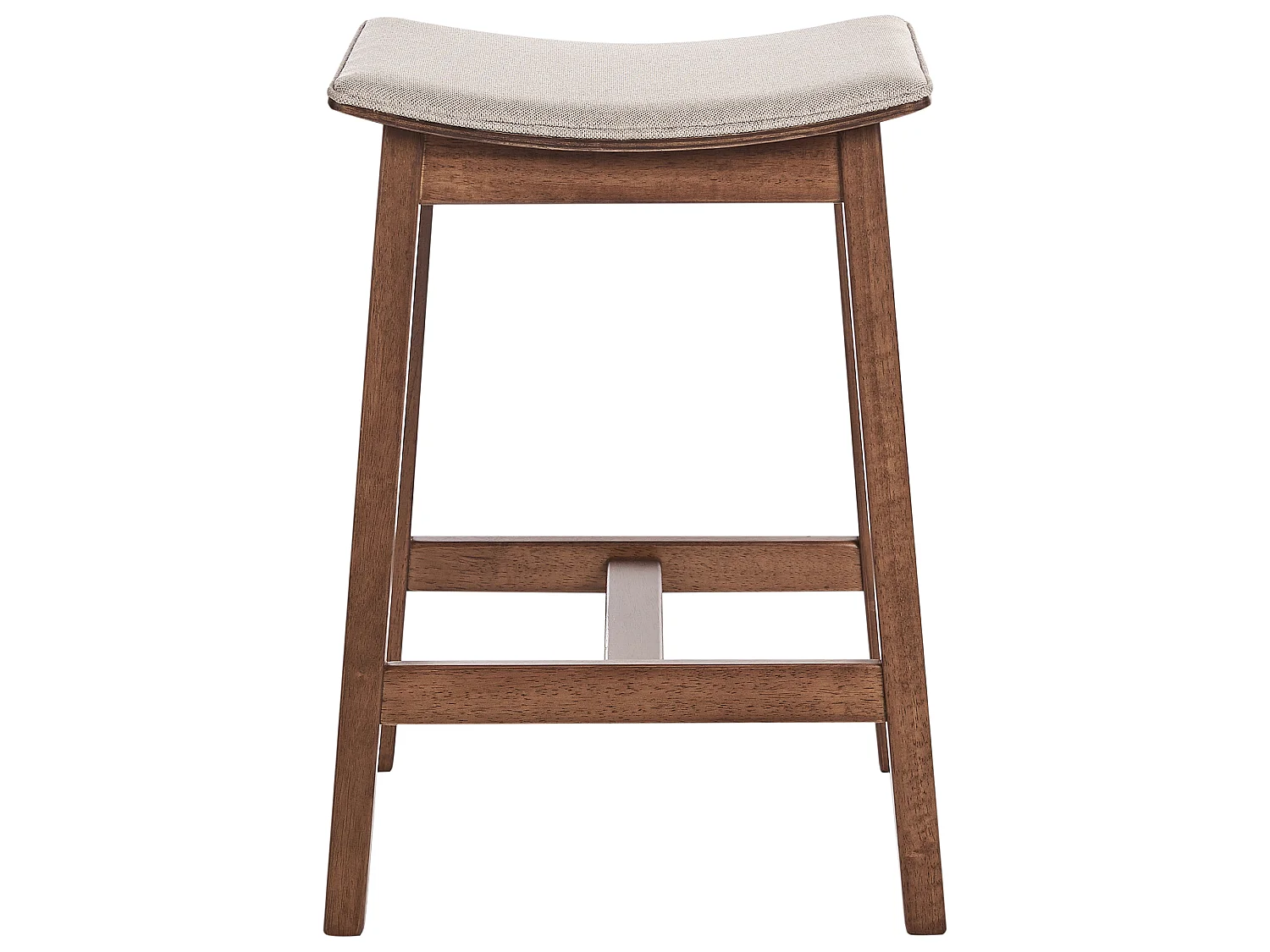 Lot de 2 tabourets de bar DIXON Bois Beige