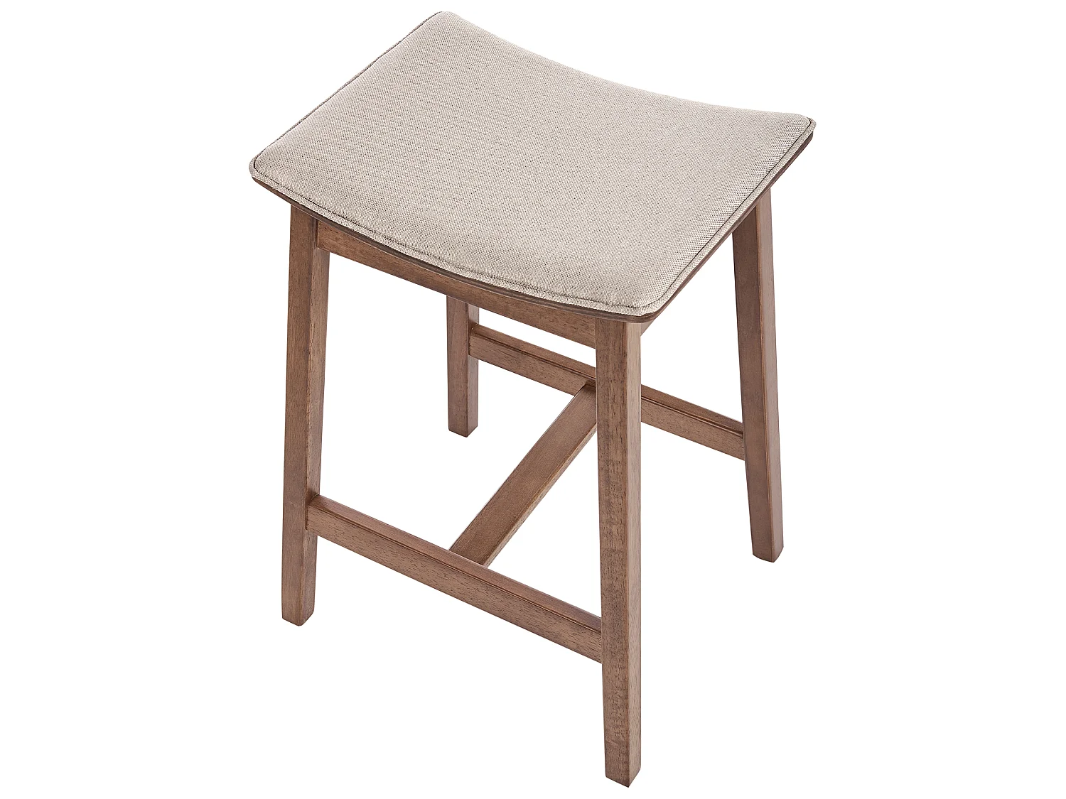 Lot de 2 tabourets de bar DIXON Bois Beige