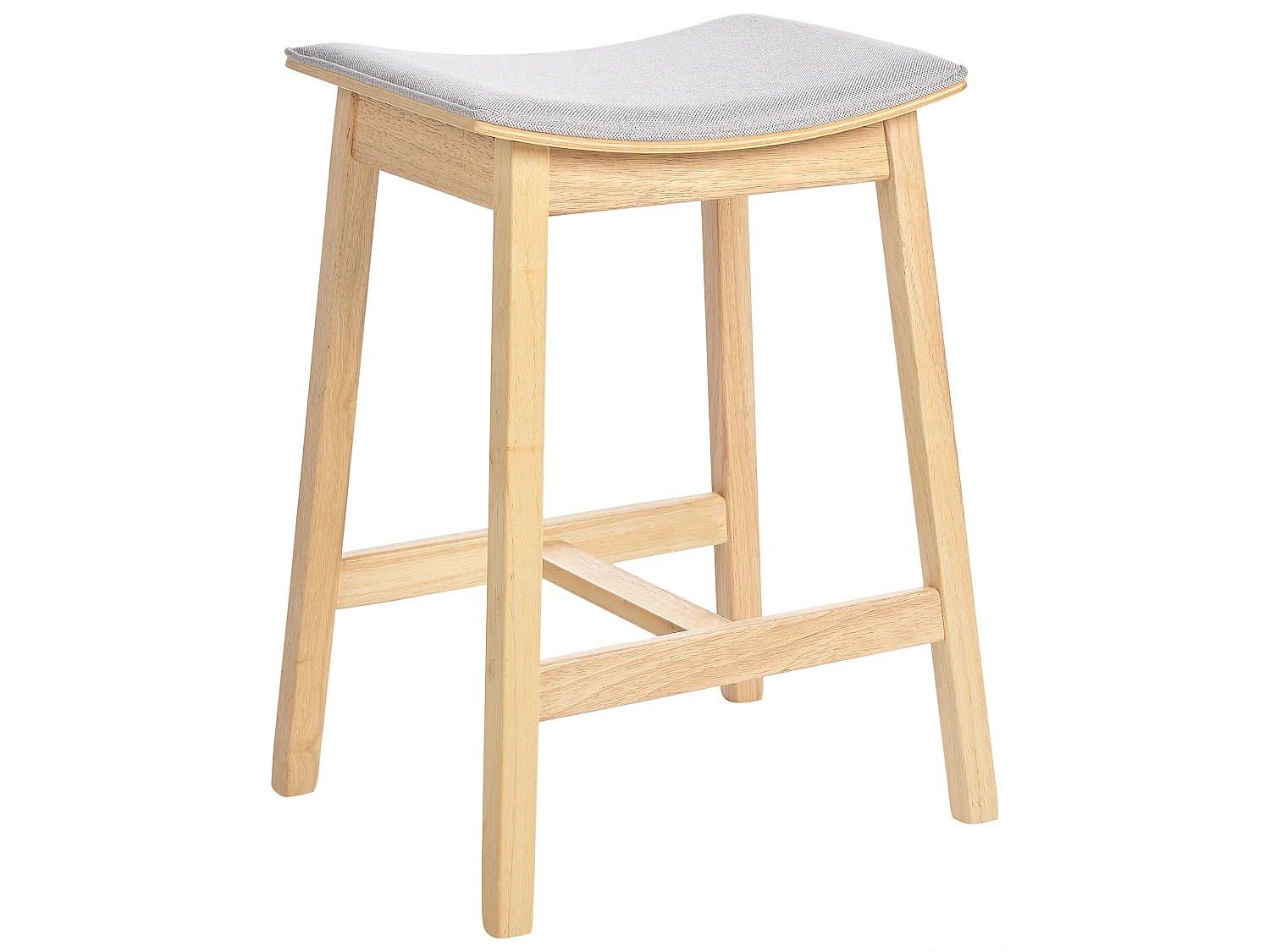 Conjunto de 2 sillas de bar DIXON Madera Gris claro