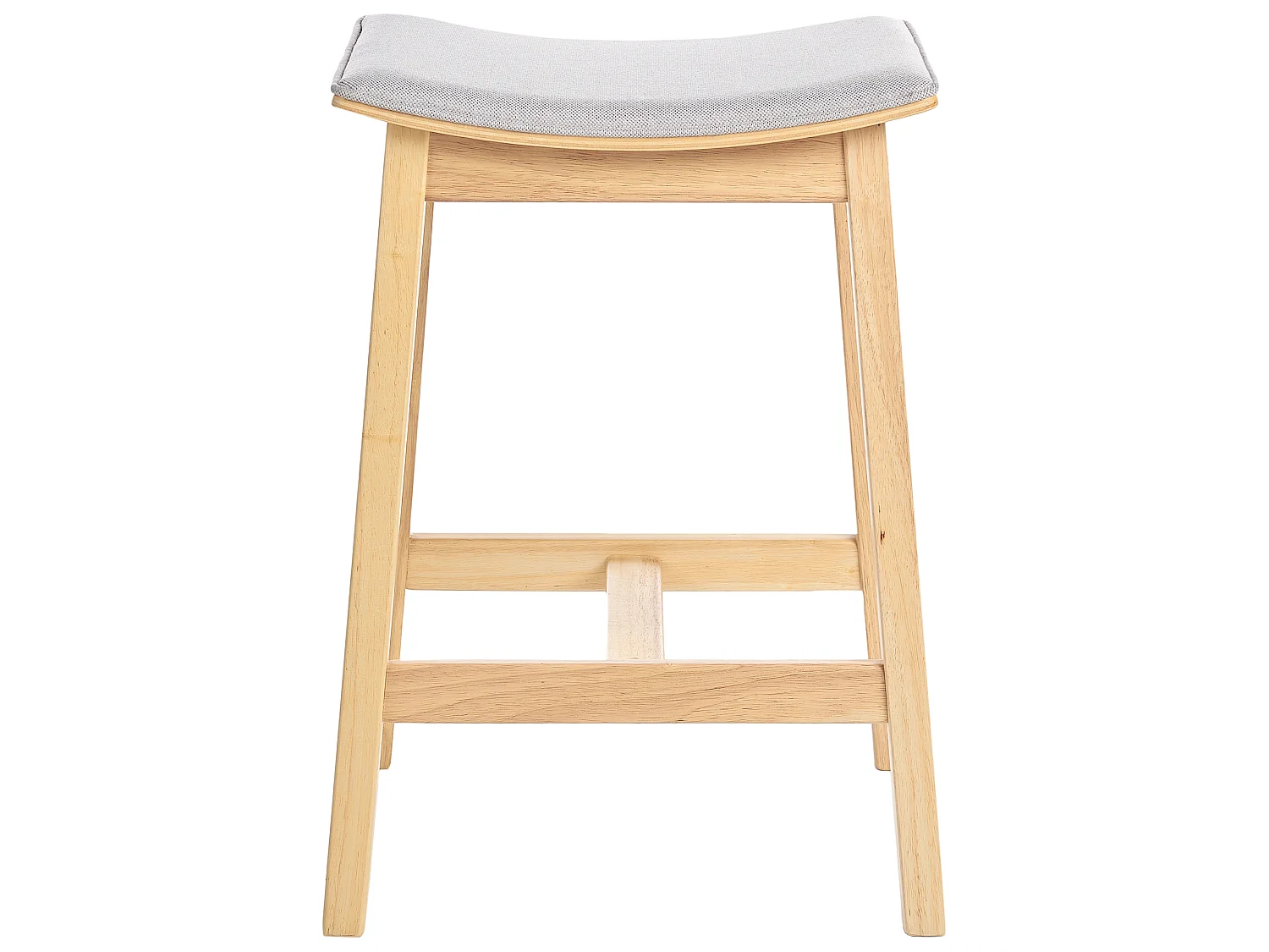 Conjunto de 2 sillas de bar DIXON Madera Gris claro