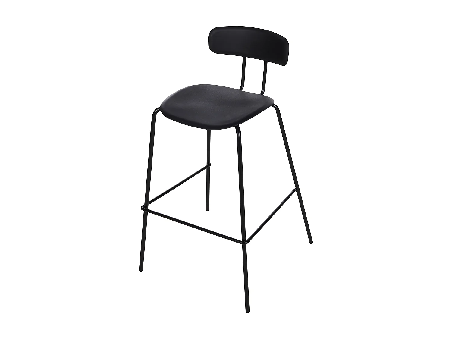 Set van 2 barstoelen SIBLEY Zwart