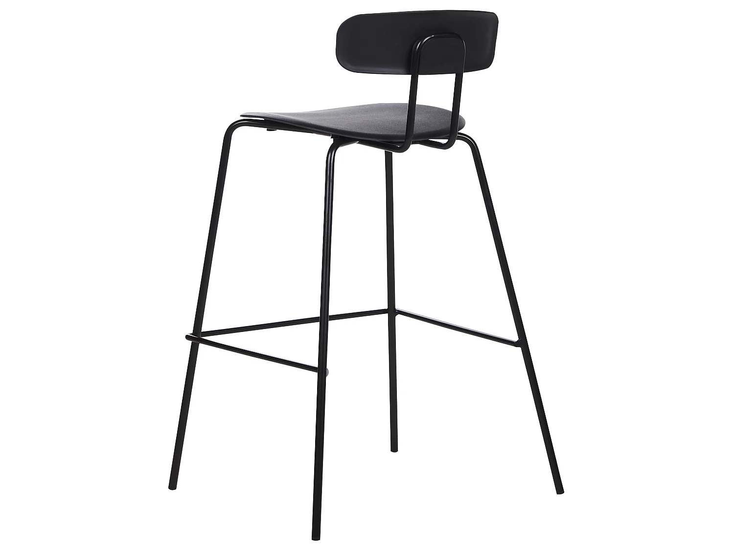 Set mit 2 Barstühlen SIBLEY Schwarz