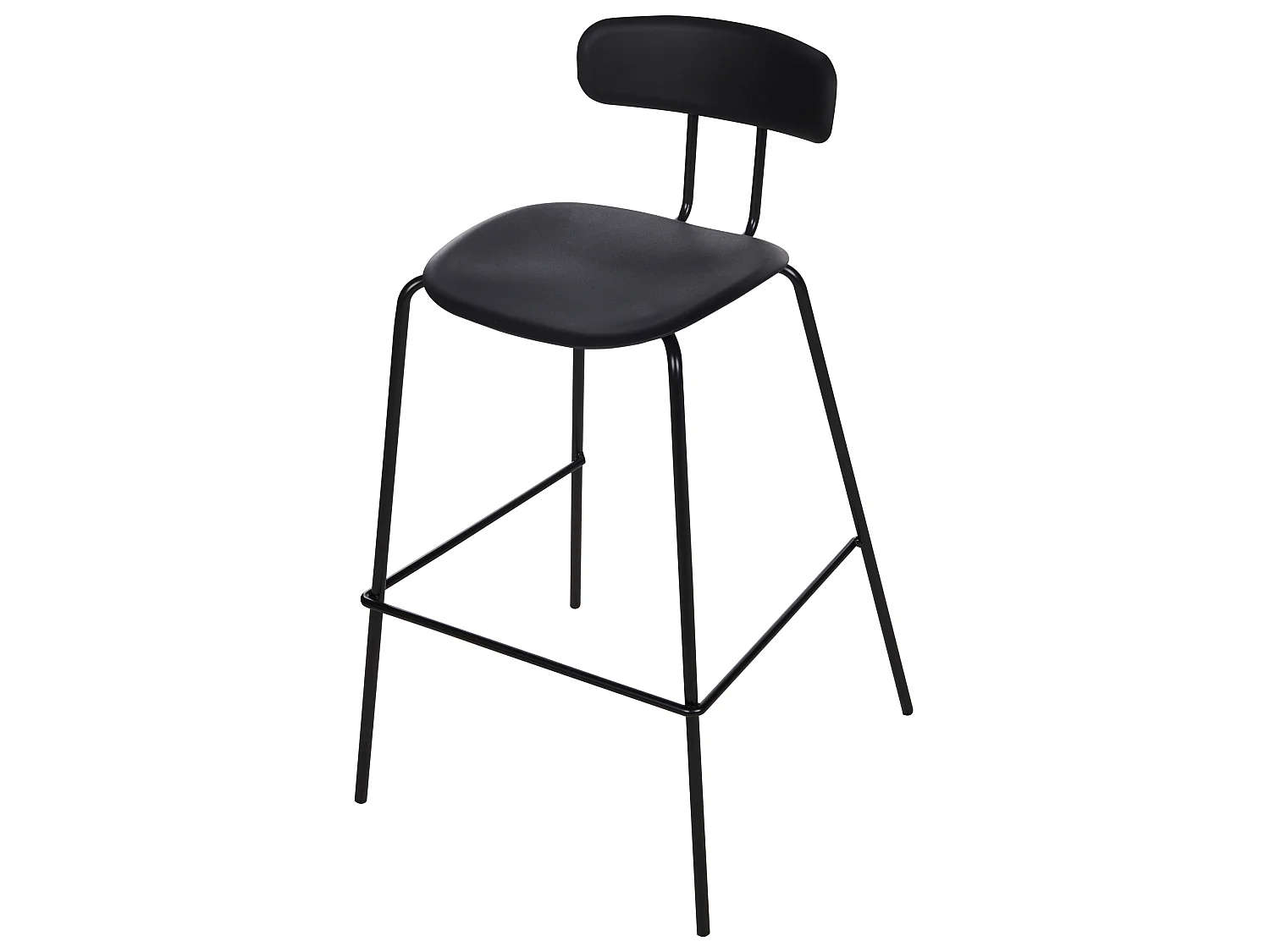 Set mit 2 Barstühlen SIBLEY Schwarz