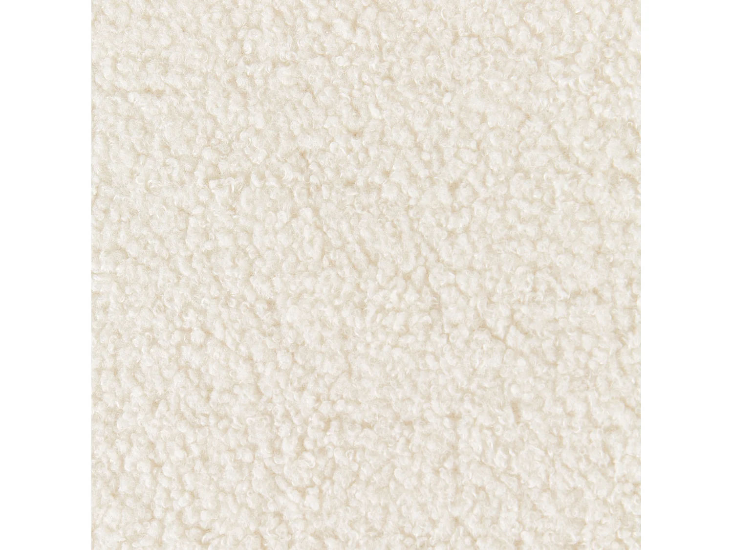 Lot de 2 chaises de bar AMAYA Bouclé Blanc cassé