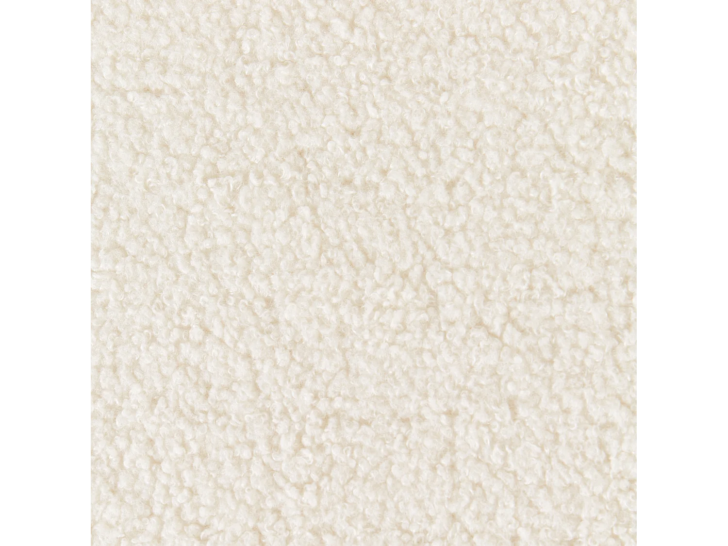 Zestaw 2 krzeseł barowych AMAYA Boucle Złamana biel