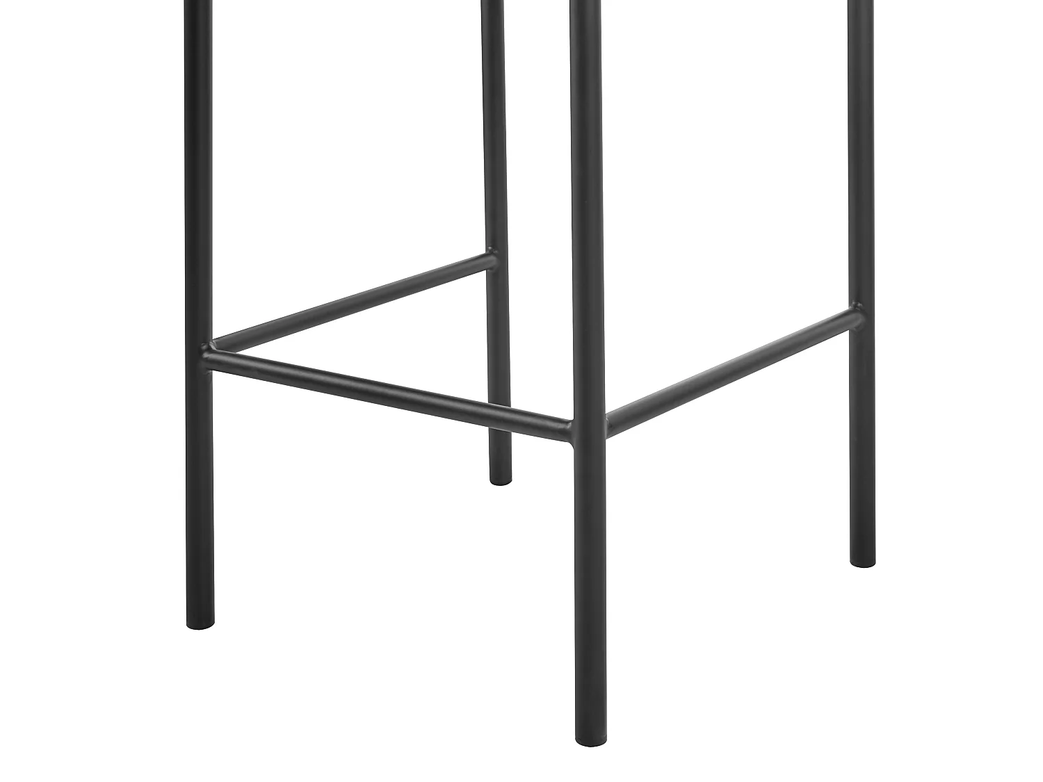 Lot de 2 chaises de bar AMAYA Bouclé Blanc cassé