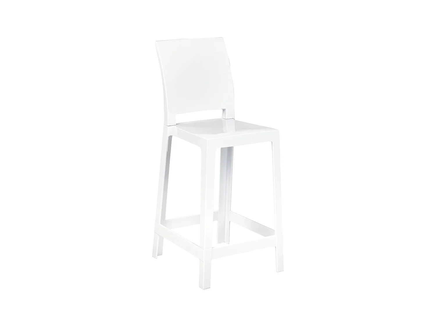 Lot de 2 chaises de bar WELLINGTON Blanc