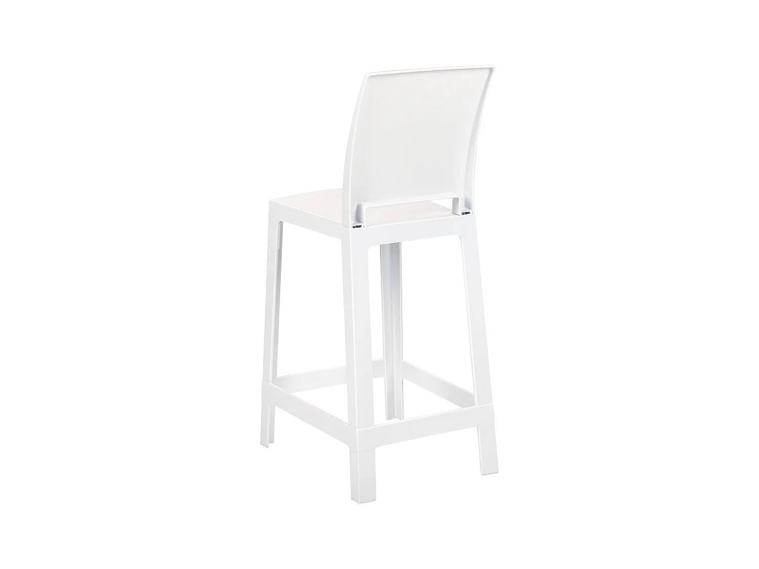 Lot de 2 chaises de bar WELLINGTON Blanc