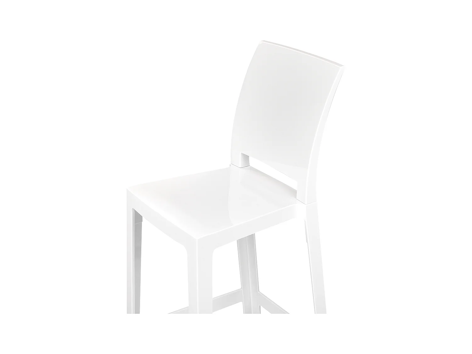 Lot de 2 chaises de bar WELLINGTON Blanc