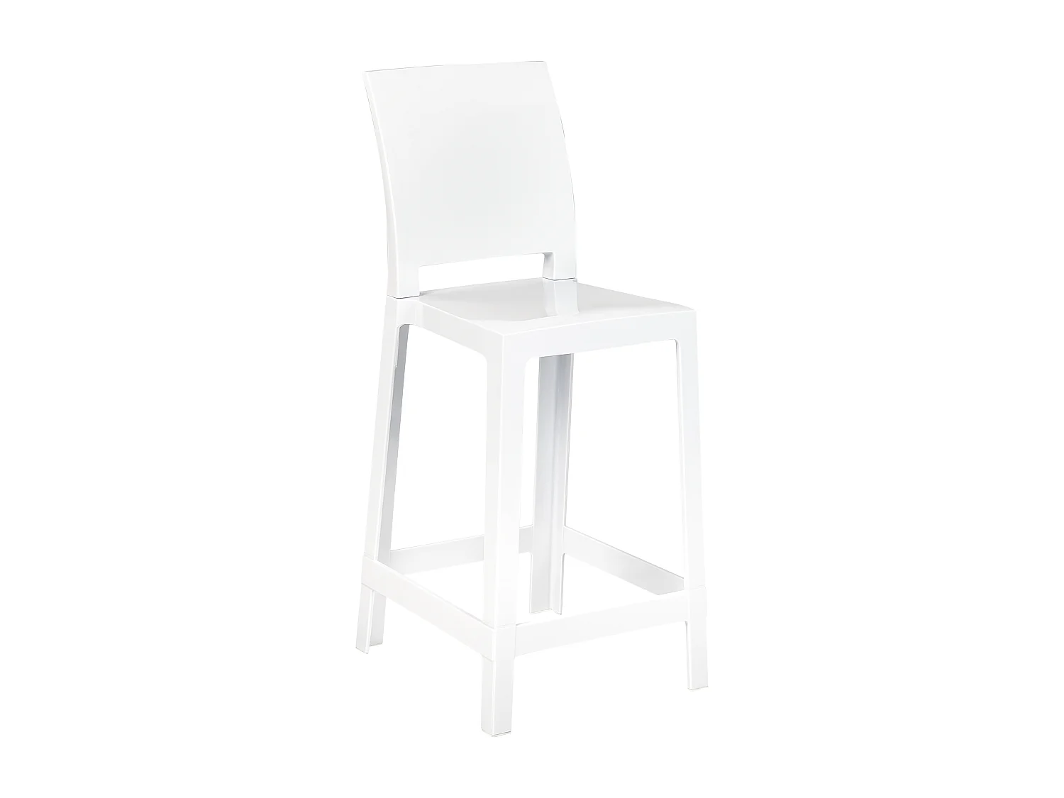 Lot de 2 chaises de bar WELLINGTON Blanc
