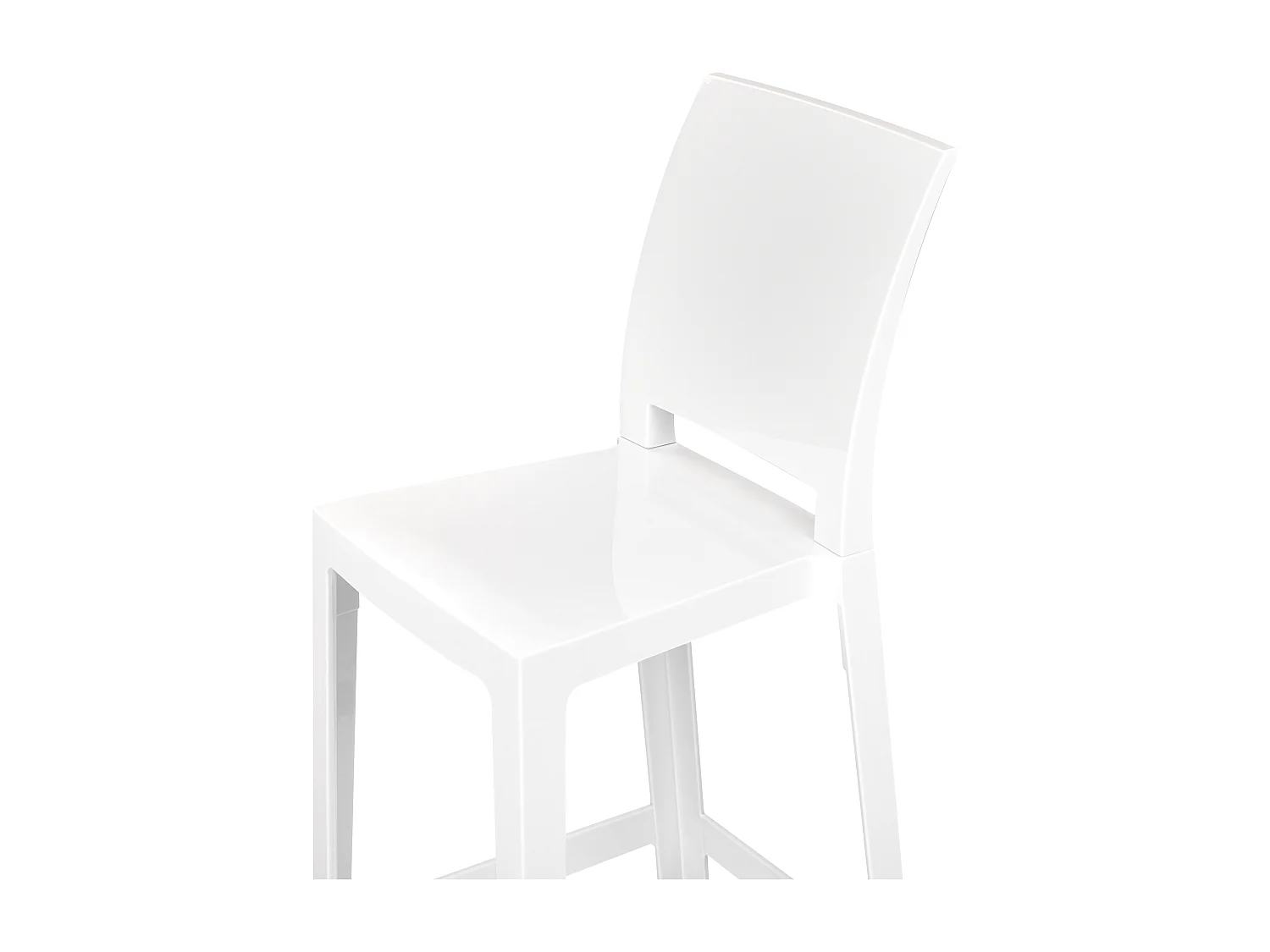 Set di 2 sedie alte WELLINGTON Bianco