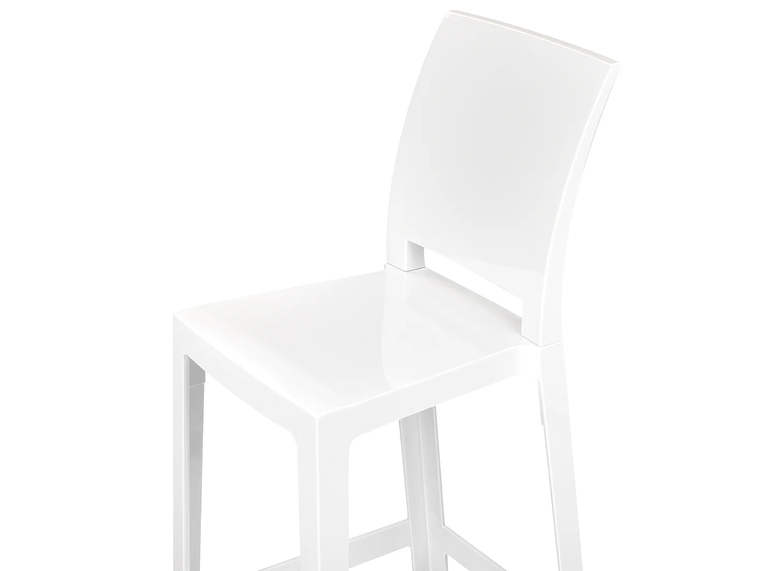 Lot de 2 chaises de bar WELLINGTON Blanc