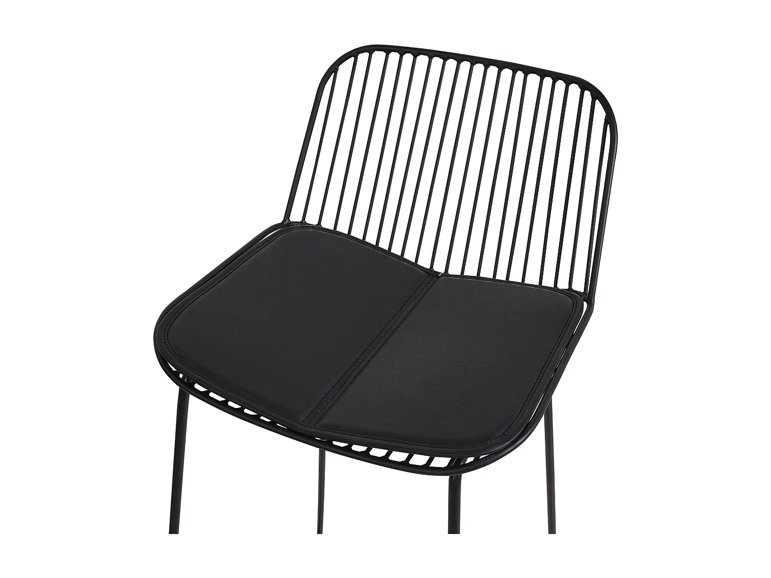 Lot de 2 chaises de bar PENSACOLA Métal Noir