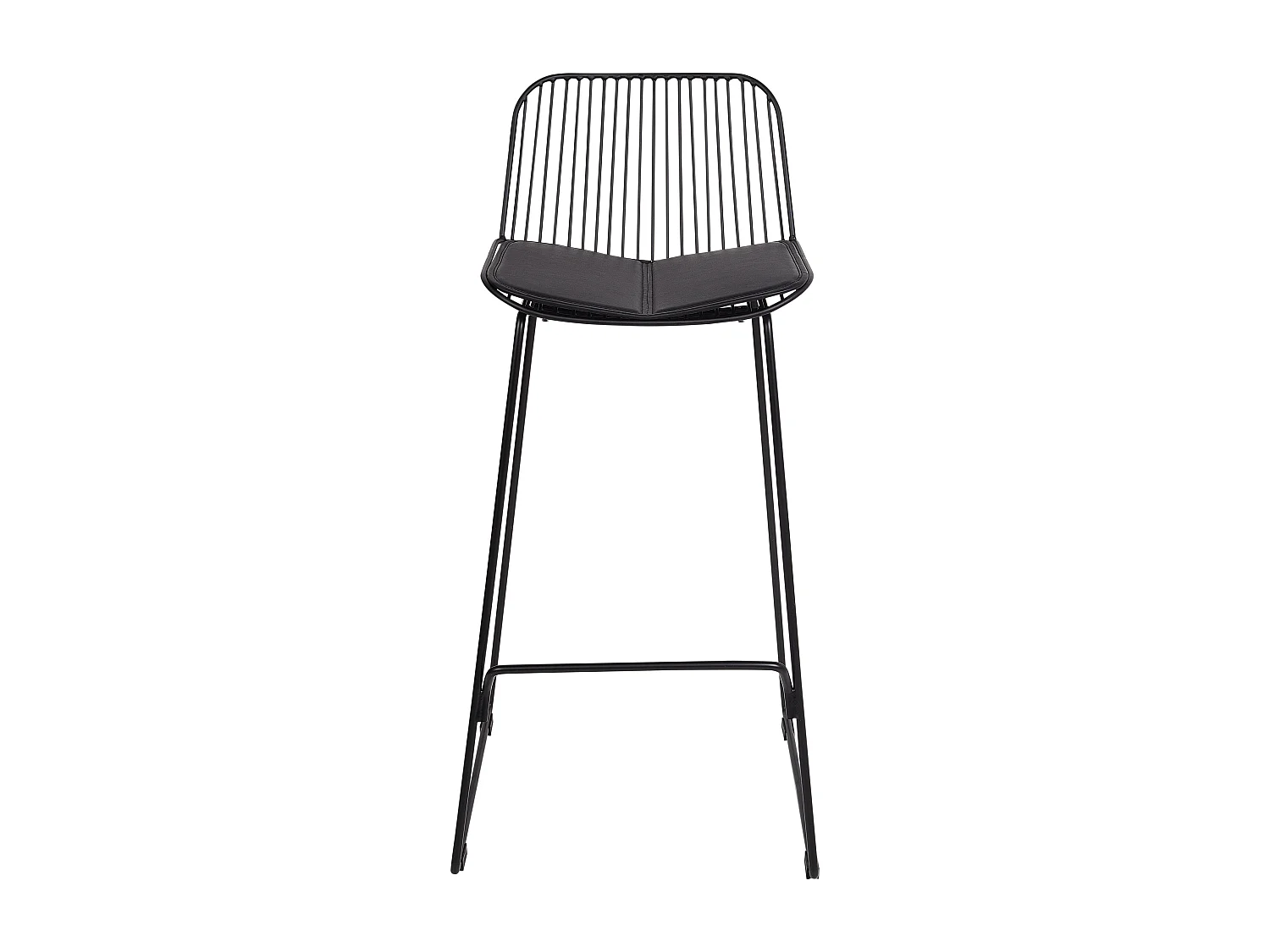 Lot de 2 chaises de bar PENSACOLA Métal Noir