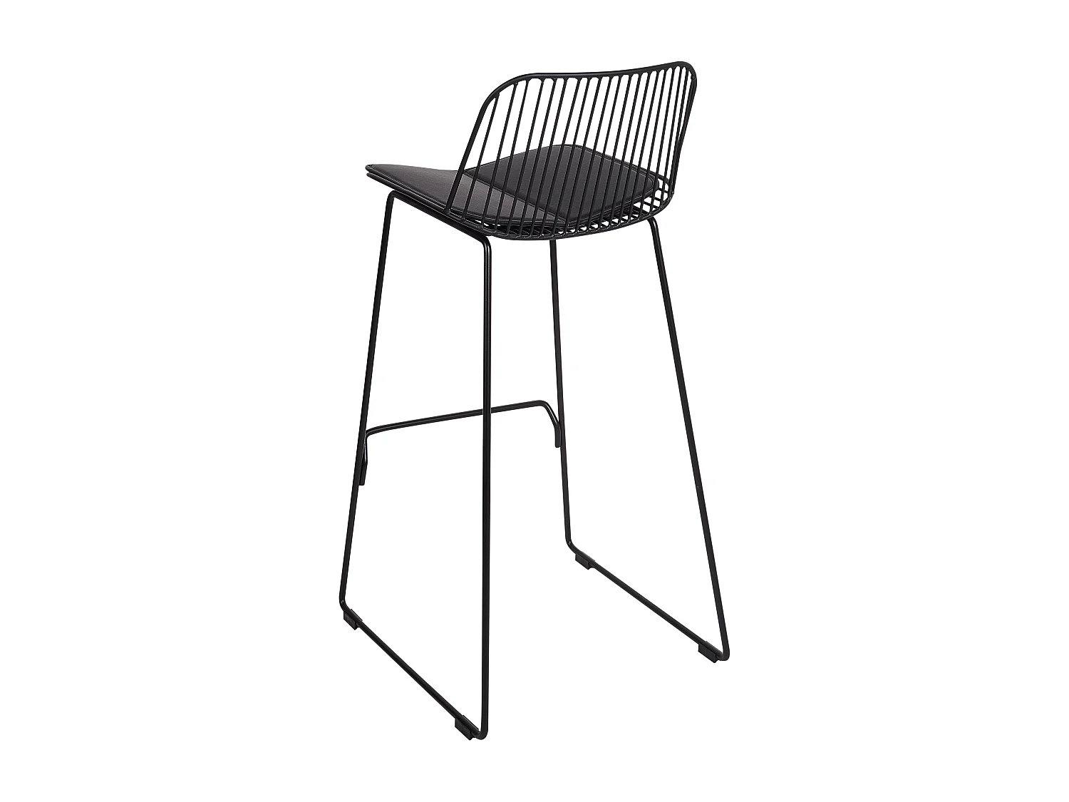 Lot de 2 chaises de bar PENSACOLA Métal Noir