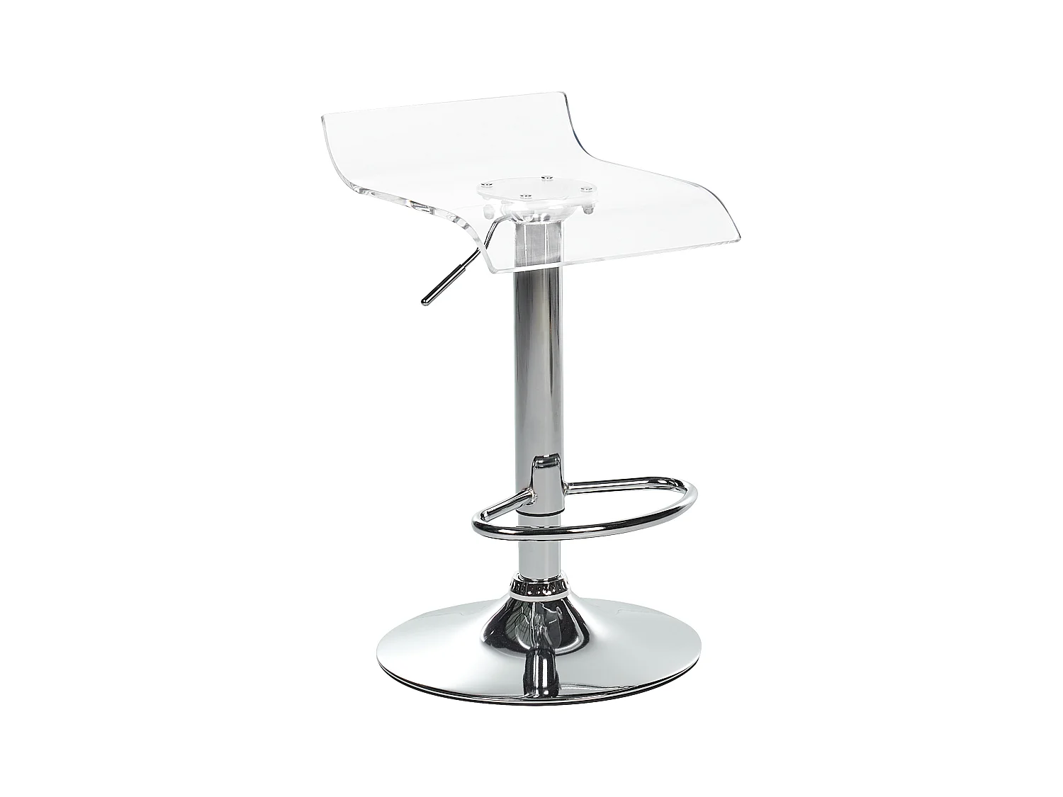 Lot de 2 chaises de bar NEUM Transparent