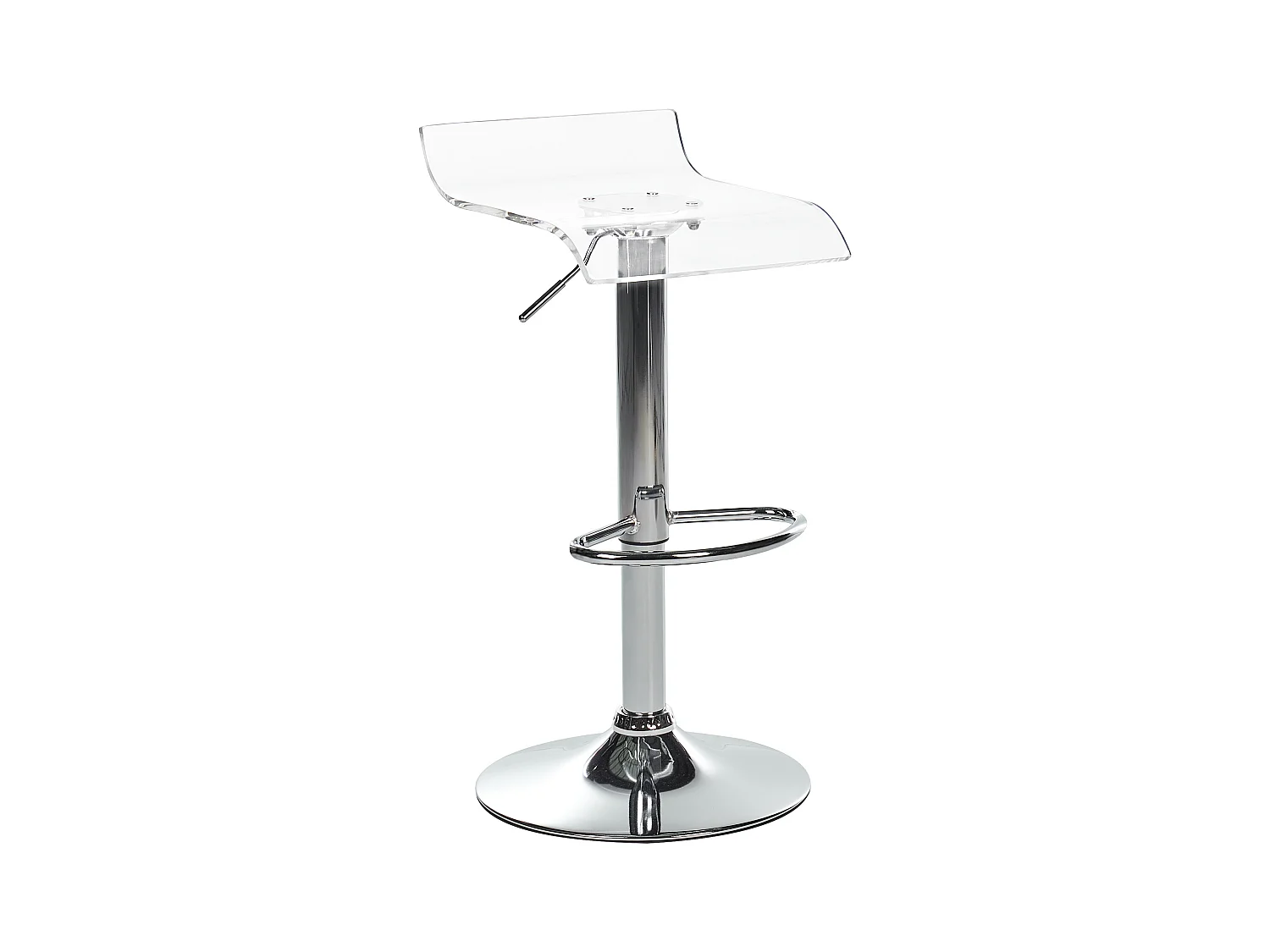 Lot de 2 chaises de bar NEUM Transparent