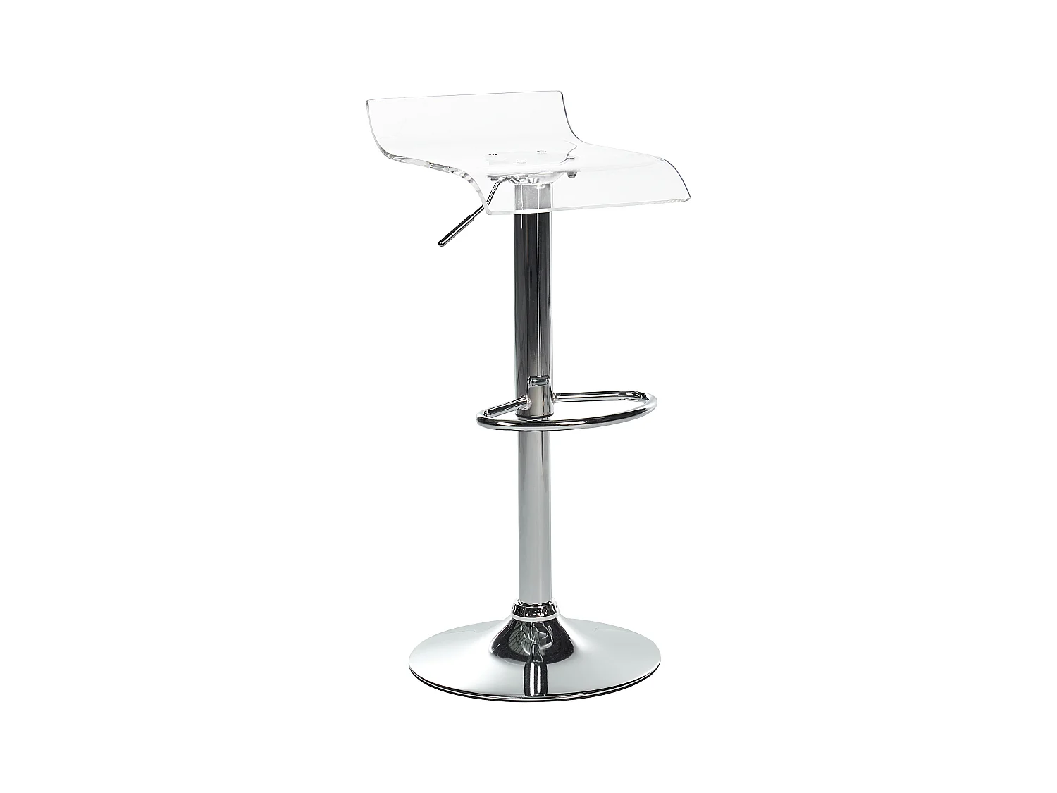 Lot de 2 chaises de bar NEUM Transparent