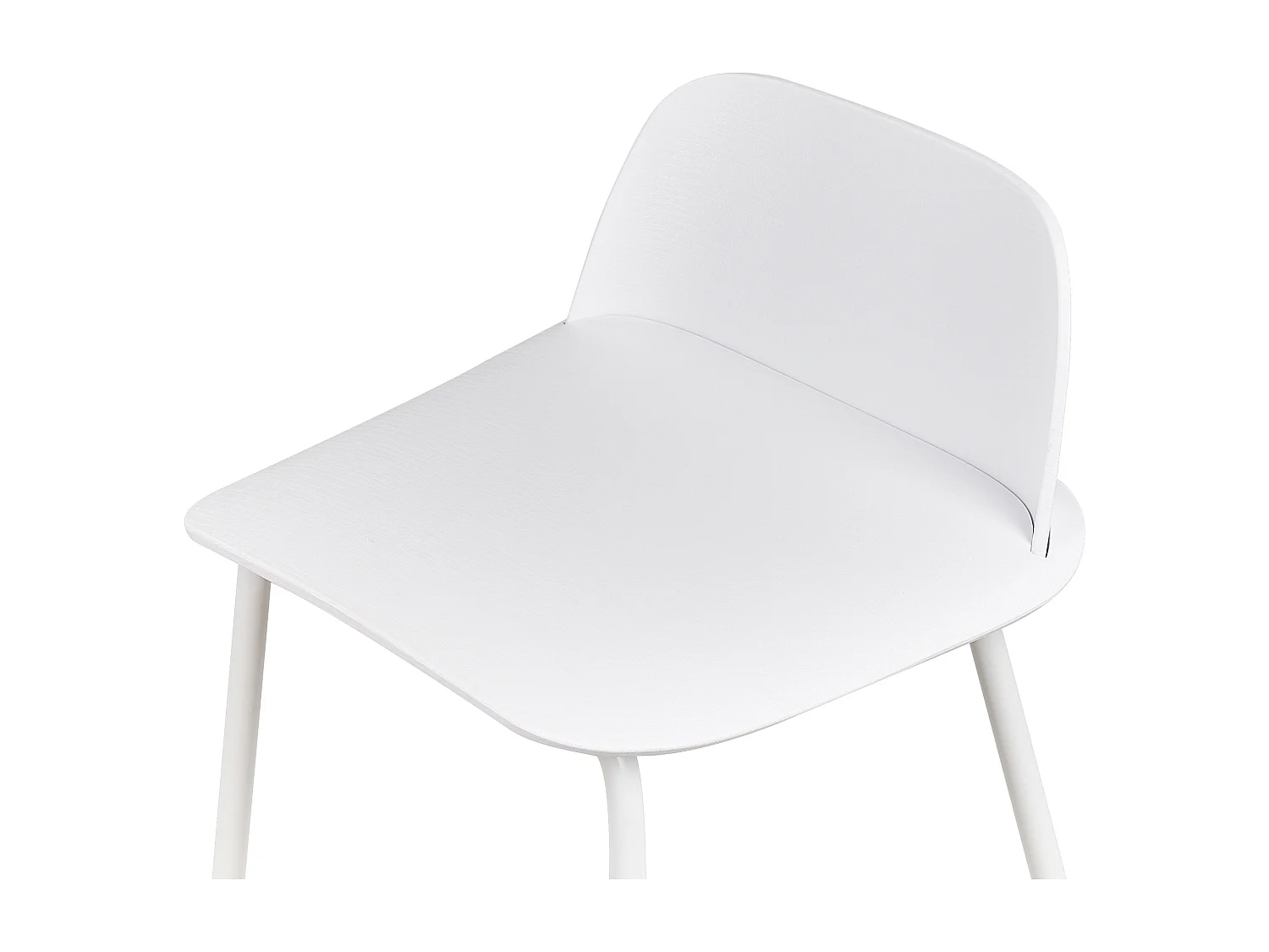 Set di 4 sedie alte MORA Bianco