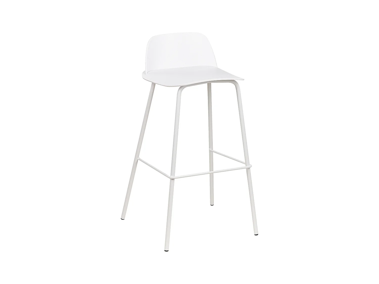 Set van 4 barstoelen MORA Wit
