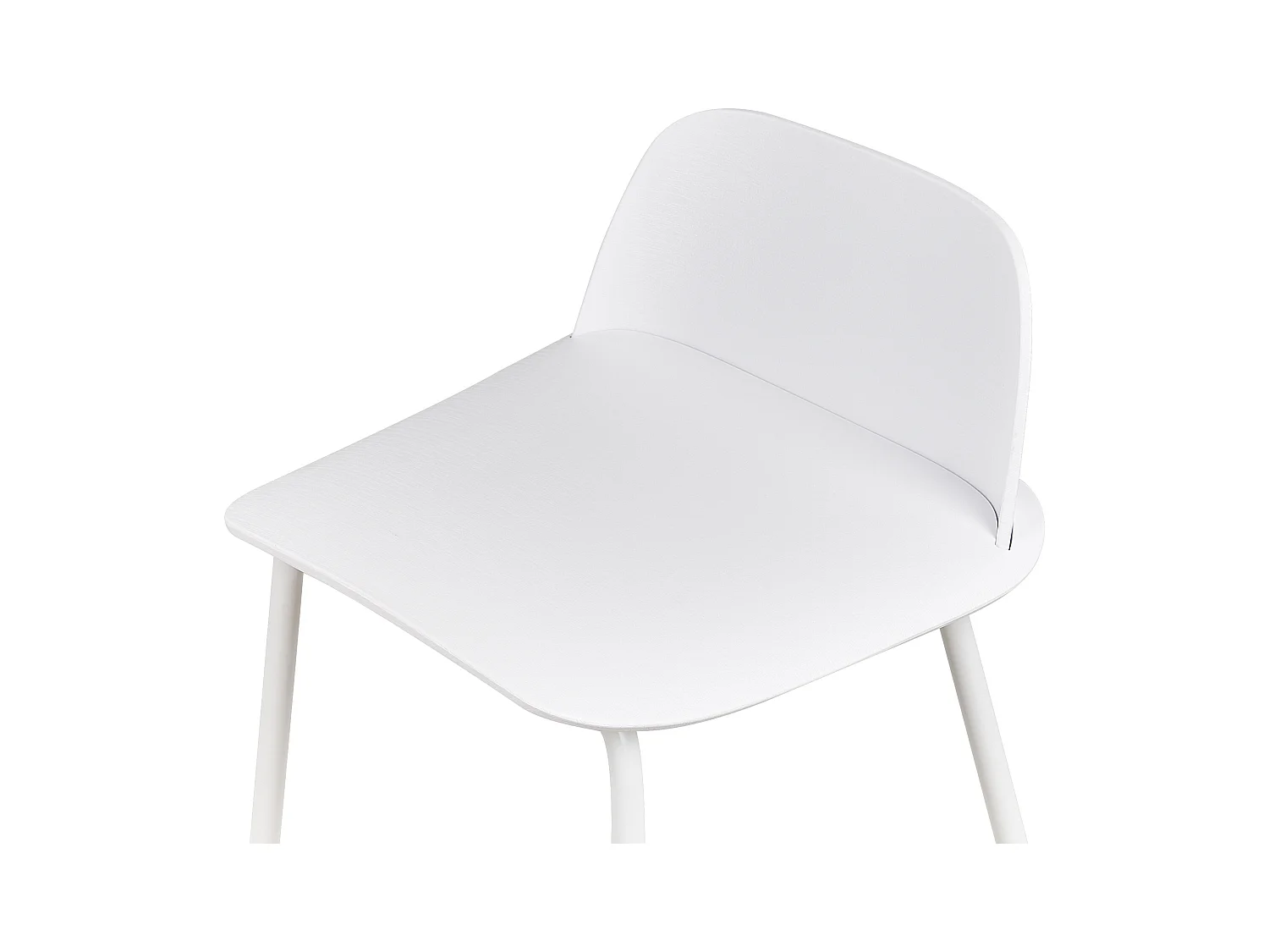 Set van 4 barstoelen MORA Wit
