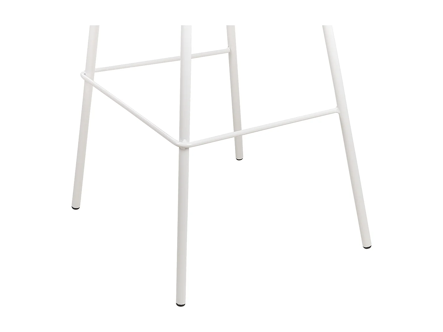 Barhocker 4er Set weiß aus Kunststoff/Metall für Esszimmer Küche Mora