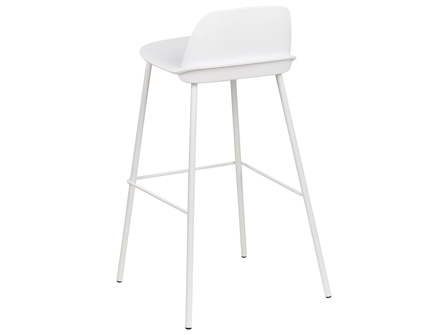 Lot de 4 chaises de bar MORA Blanc