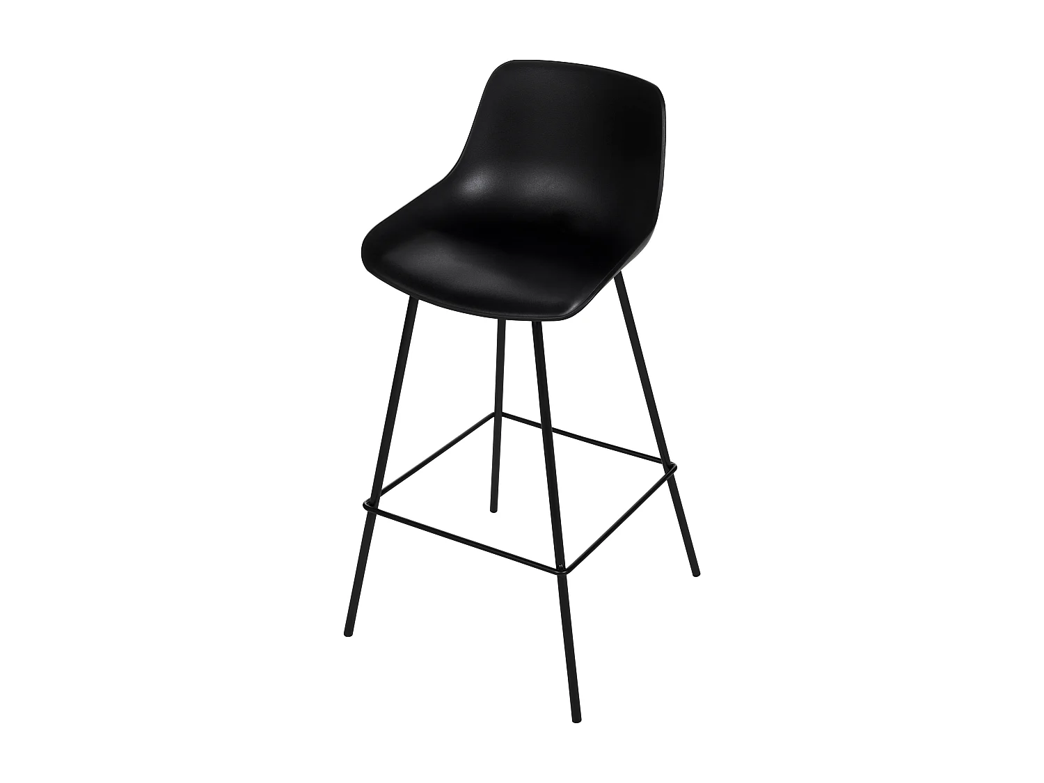 Lot de 2 chaises de bar EMMET Noir