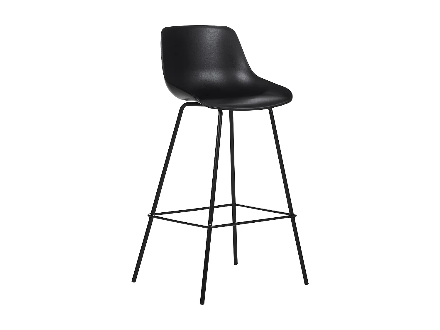 Lot de 2 chaises de bar EMMET Noir