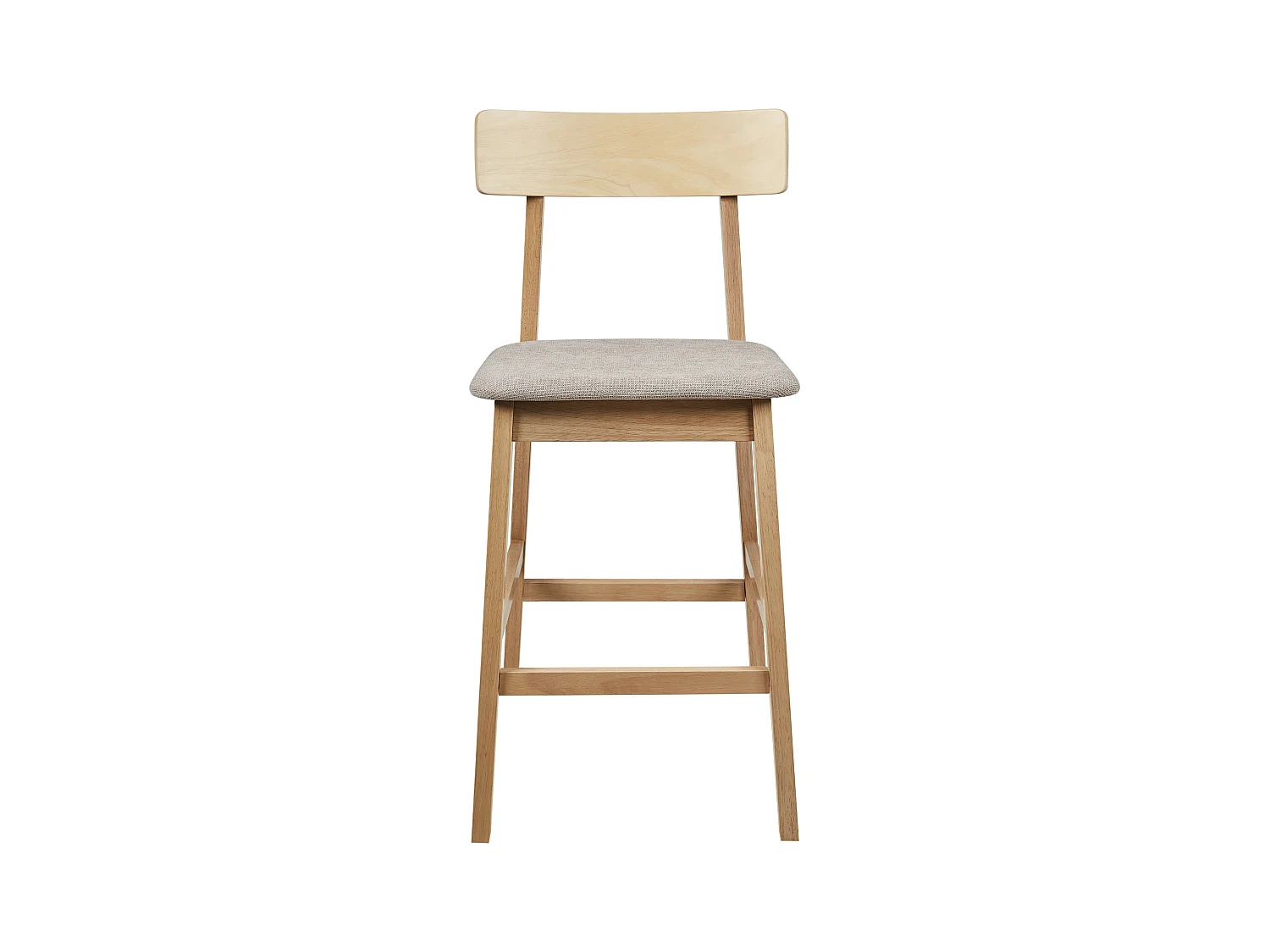 Set mit 2 Barstühlen ISANTI Holz Taupe